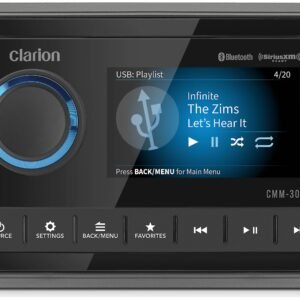 Clarion CMM-30 Marine Digital Media Receiver w/ LCD Display